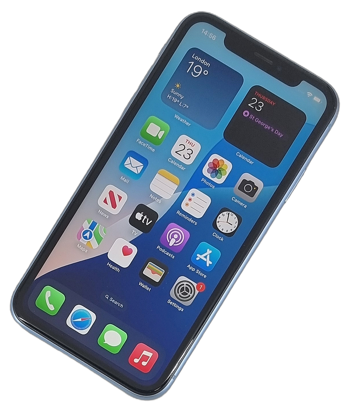 Apple iPhone XR Smartphone, 64GB, Network Unlocked, Blue, A2105