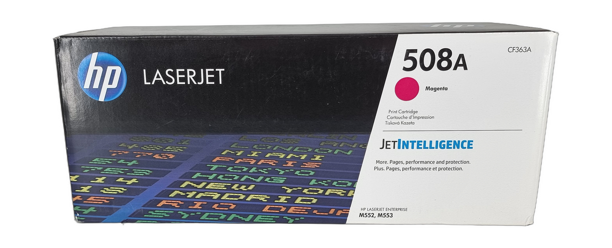 Genuine Sealed HP CF363A Magenta Print Cartridge 508A, Departures Livery BNIB