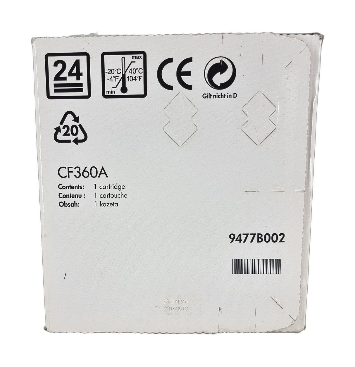 Genuine Sealed HP CF360A Black Print Cartridge 508A, Departures Livery BNIB