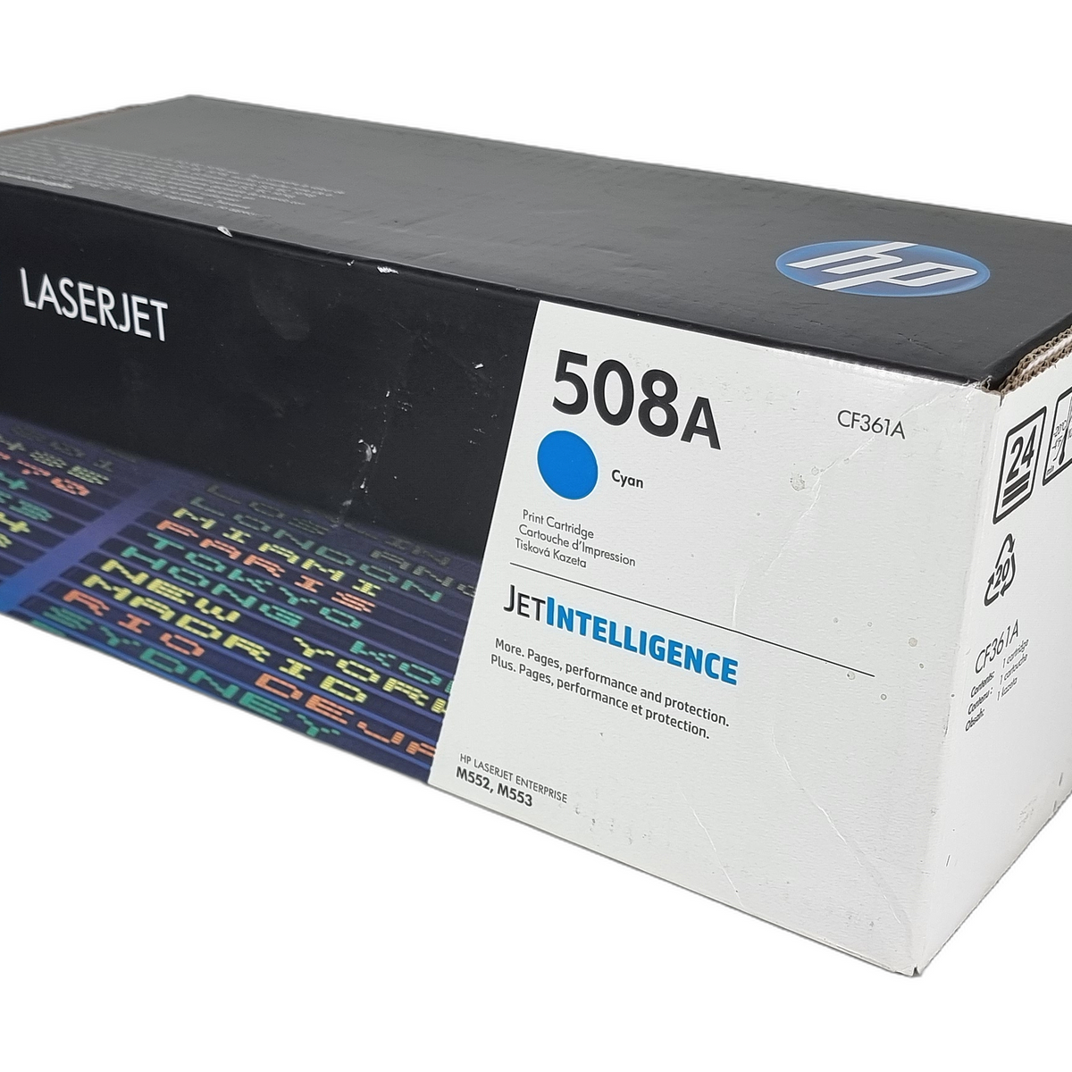 Genuine Sealed HP CF361A Cyan Print Cartridge 508A, Departures Livery ...