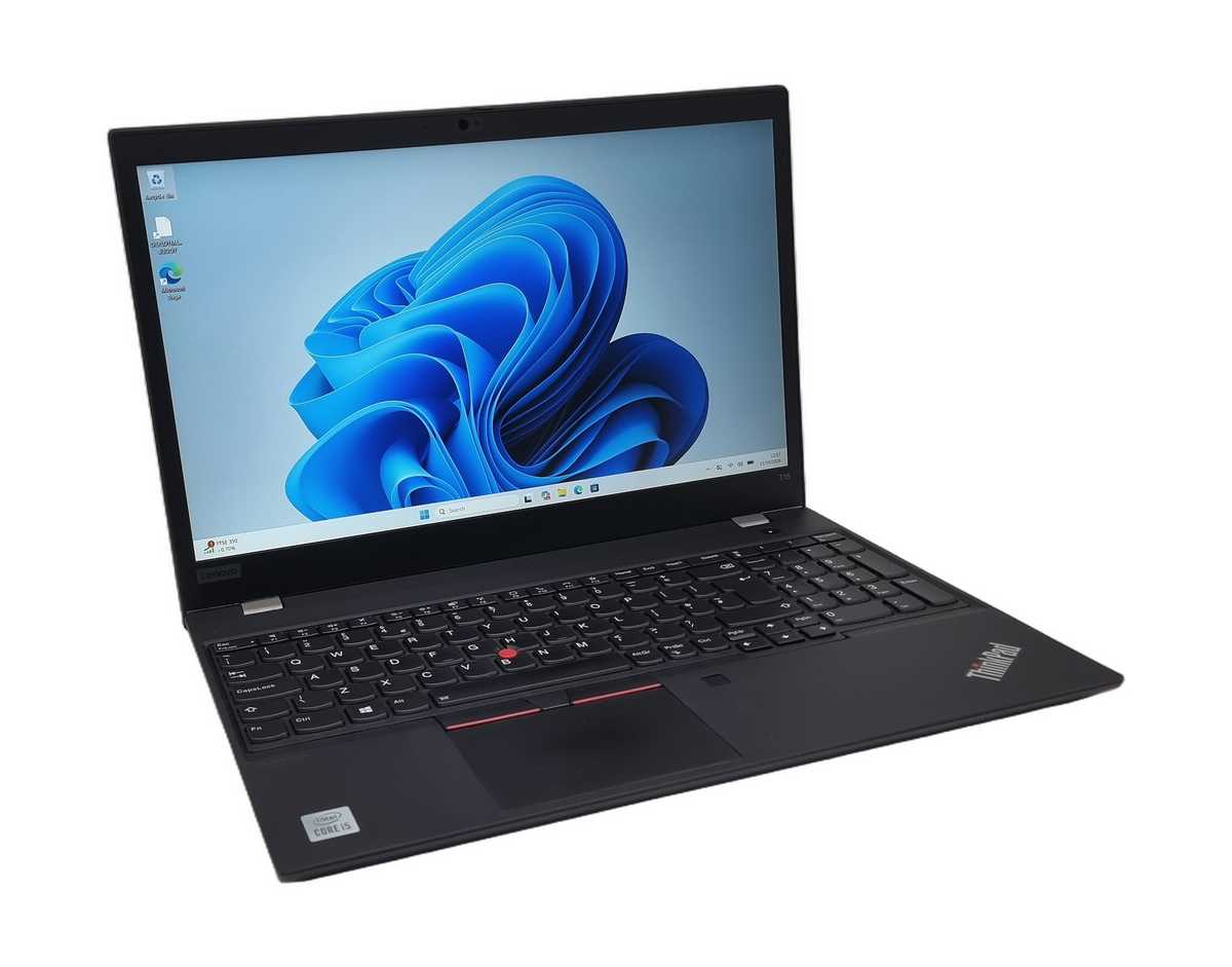 Ordinateur portable Lenovo ThinkPad T15 1re génération, 15,6" i5 10e génération, 8 Go de RAM, 256 Go SSD, Win 11