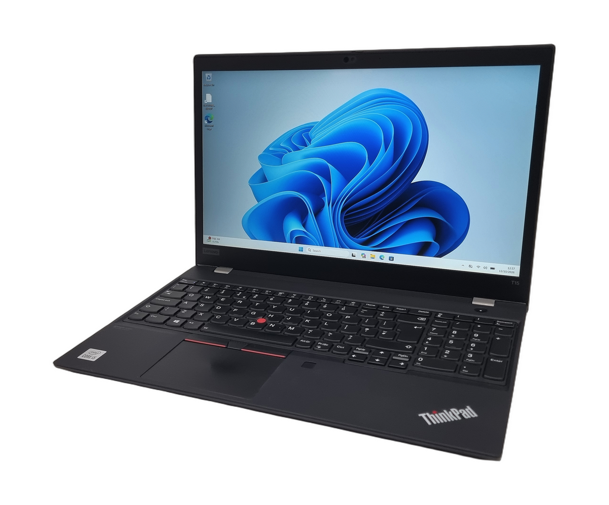 Ordinateur portable Lenovo ThinkPad T15 1re génération, 15,6" i5 10e génération, 8 Go de RAM, 256 Go SSD, Win 11