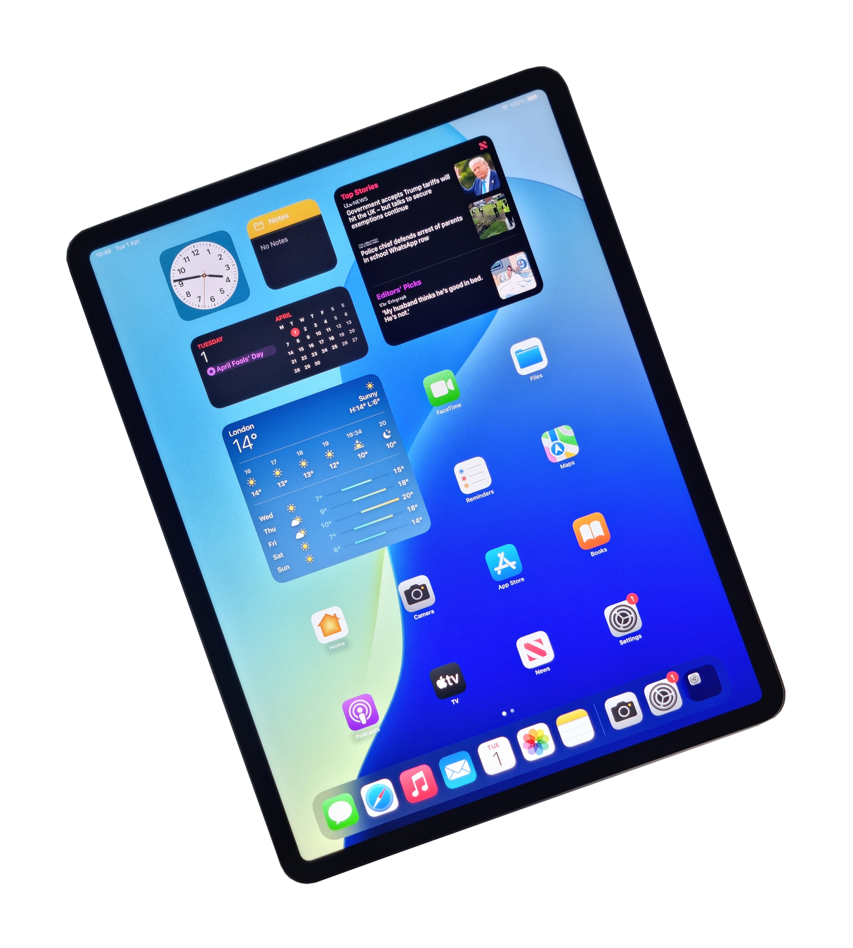 Apple iPad Pro 12.9" 3rd Gen Tablet, 256GB, Wi-Fi, Space Grey, A1876