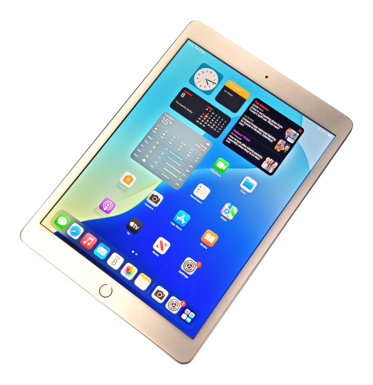 Apple iPad 7th Generation Tablet, 32GB, WiFi + GSM, Unlocked, Silver, A2198