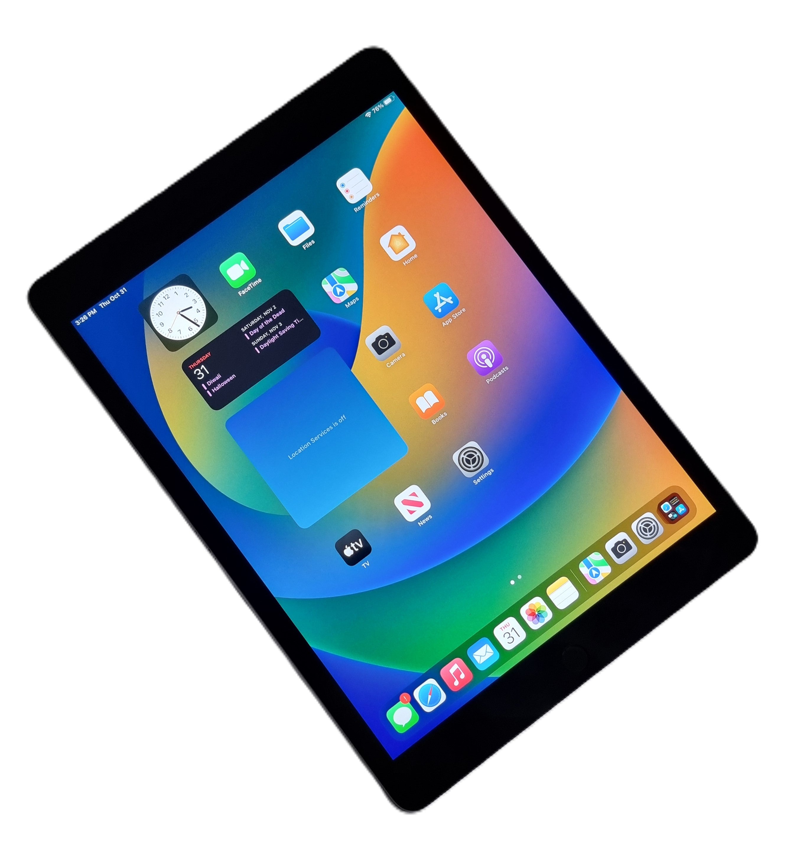 Apple iPad 9th Gen Tablet, 64GB, WiFi, Space Grey, A2602