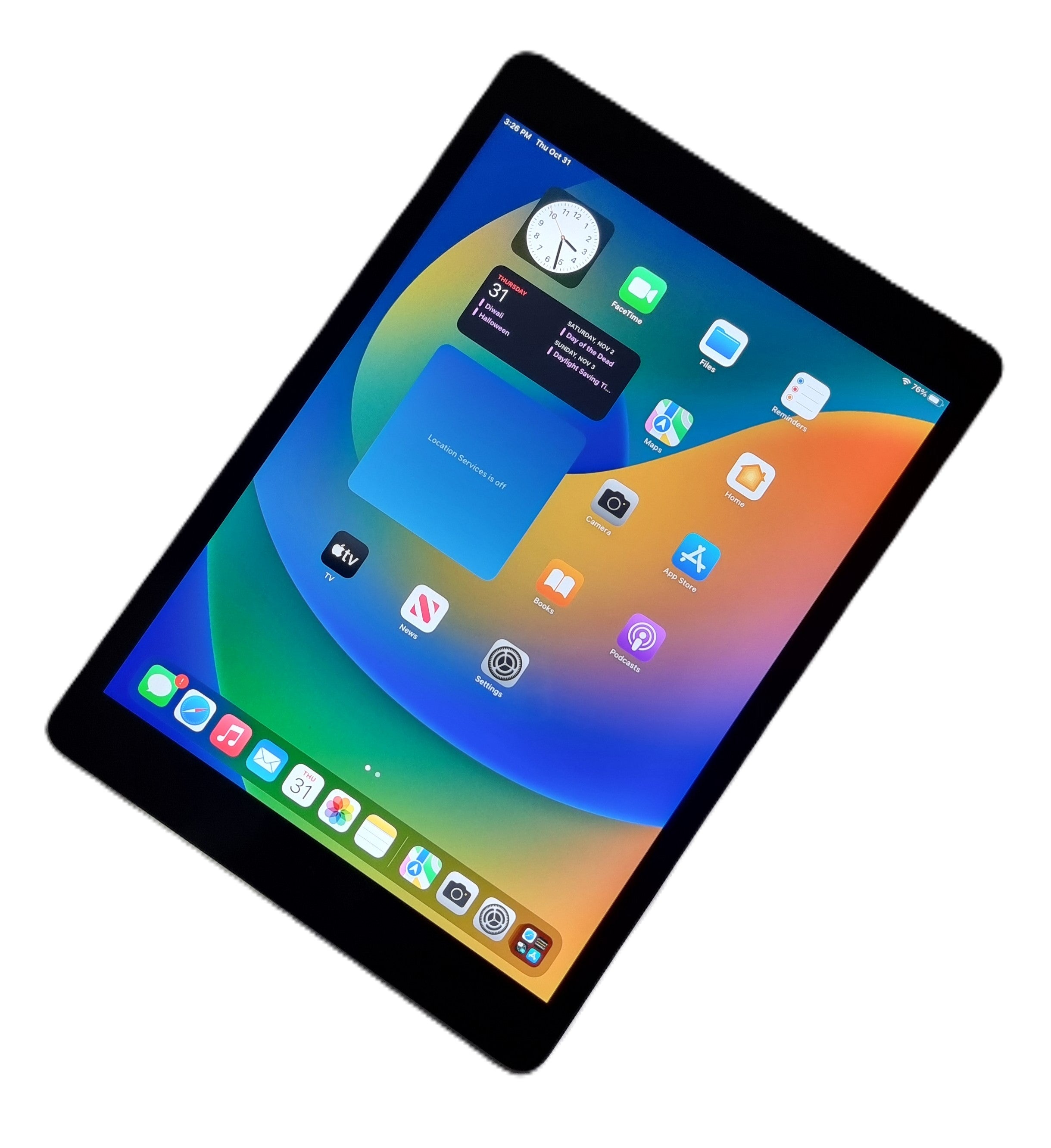 Apple iPad 9th Gen Tablet, 64GB, WiFi, Space Grey, A2602
