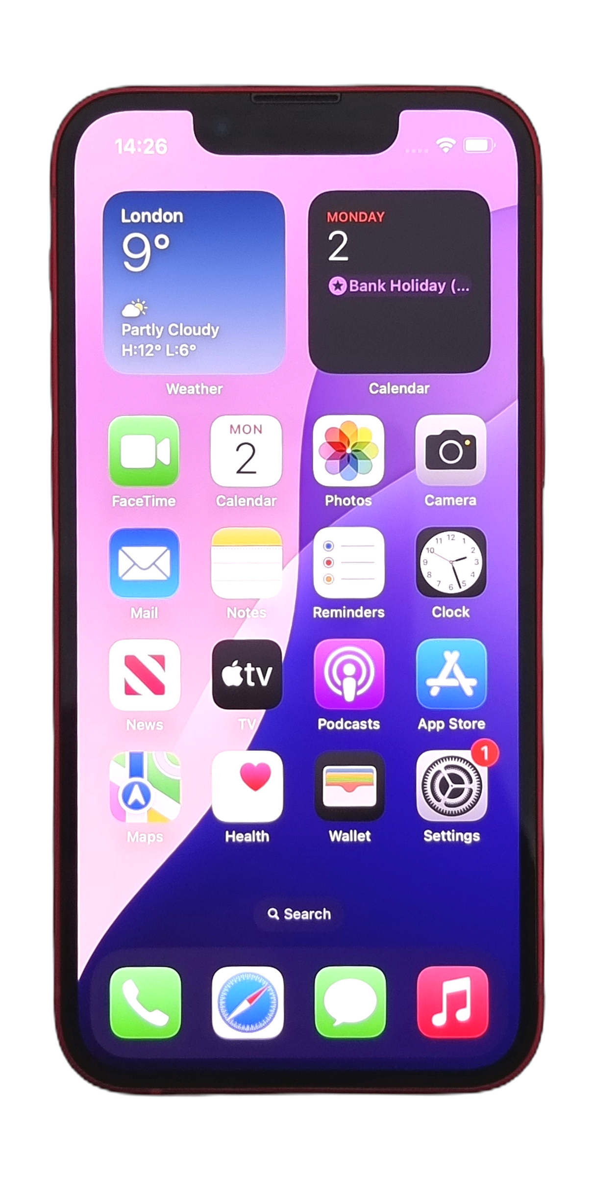 Apple iPhone 13 Mini Smartphone, 128GB, Network Unlocked, Product Red, A2628