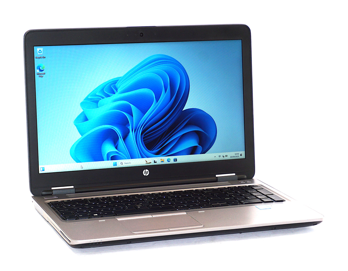 HP ProBook 650 G2 Laptop, 15.5" Core i5 6th Gen, 8GB RAM, 128GB SSD