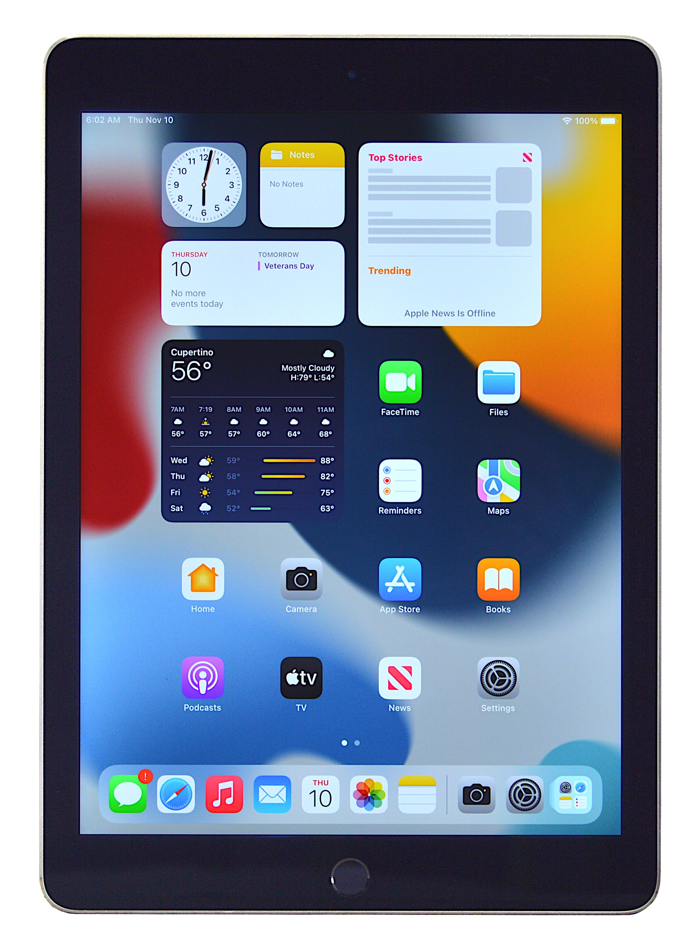 Apple iPad Air 2 Tablet, 32GB, WiFi, Space Grey, A1566