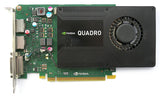 Carte graphique de station de travail Dell XFDRD Nvidia Quadro K2200 4 Go GDDR5 2xDP 1xDVI-I