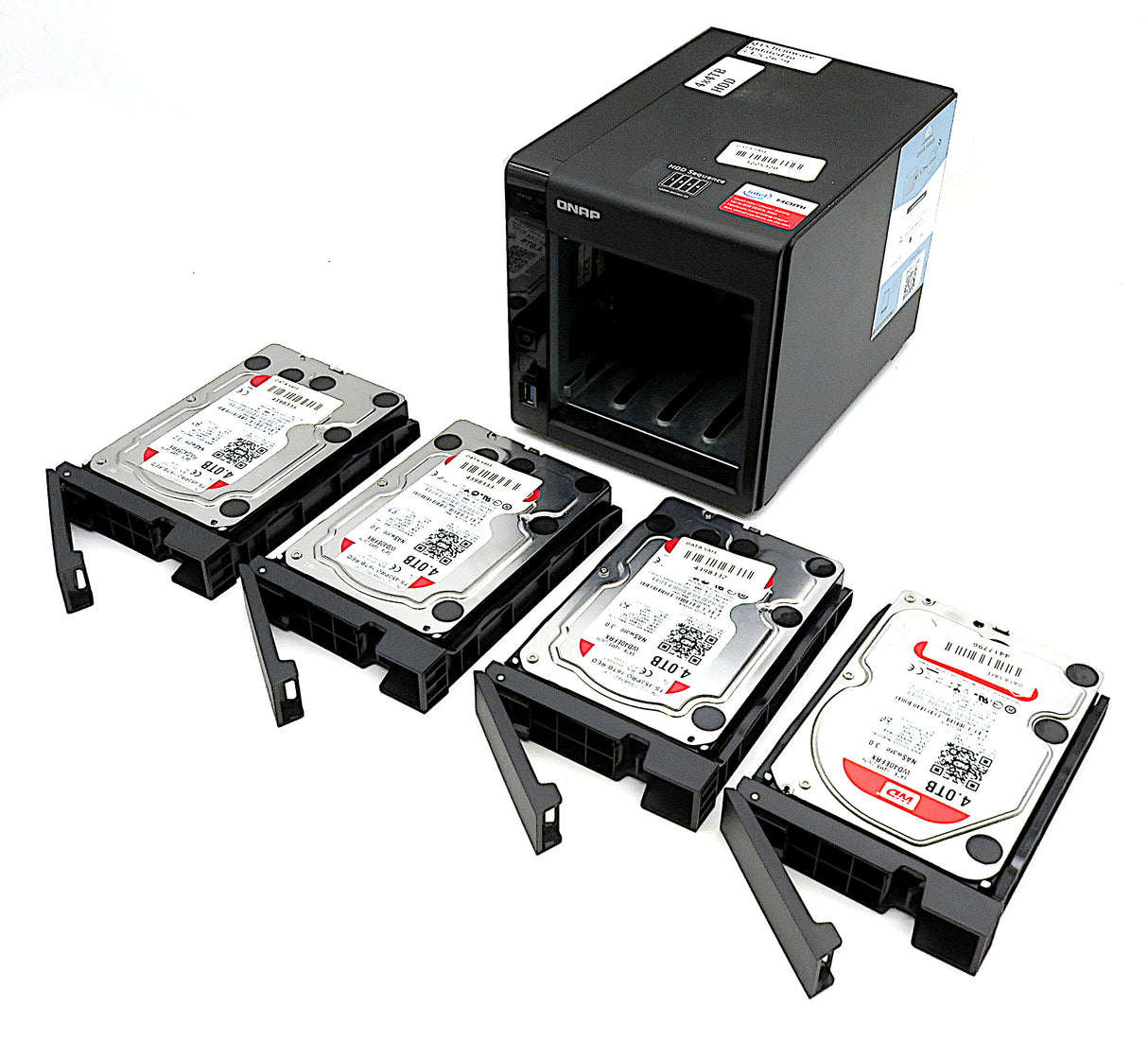 QNAP TS-451+ 4-Bay Desktop NAS: 8GB RAM, 4x 4TB Hard Drives, Updated Firmware