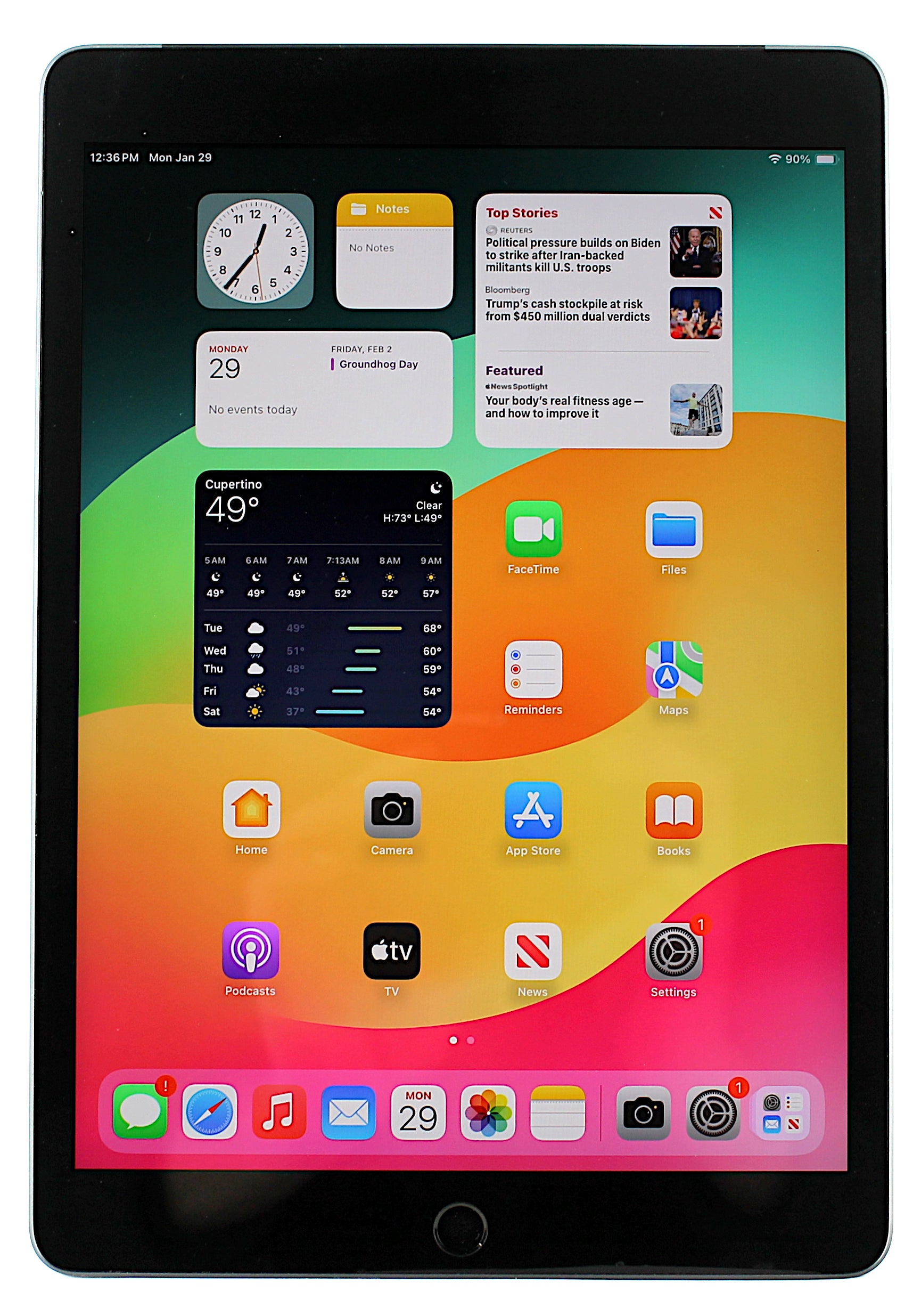 Apple iPad 9th Generation Tablet, 64GB, WiFi + Cellular, Space