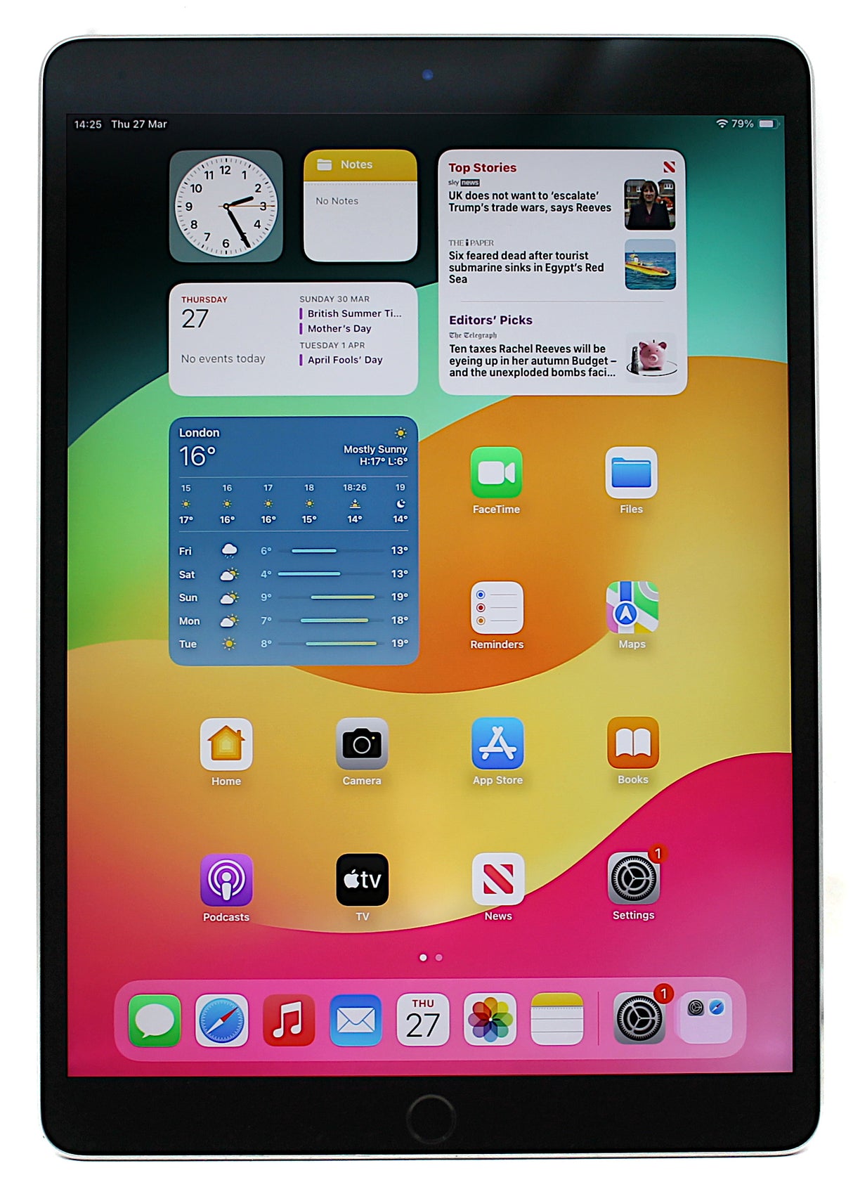 Apple iPad Pro 2nd Generation Tablet, Wi-Fi, 64GB, Space Grey, A1701