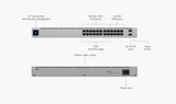 Ubiqiti USW-24-PoE UniFi 24-Port 802.3at Layer2 PoE Gigabit Switch with PoE