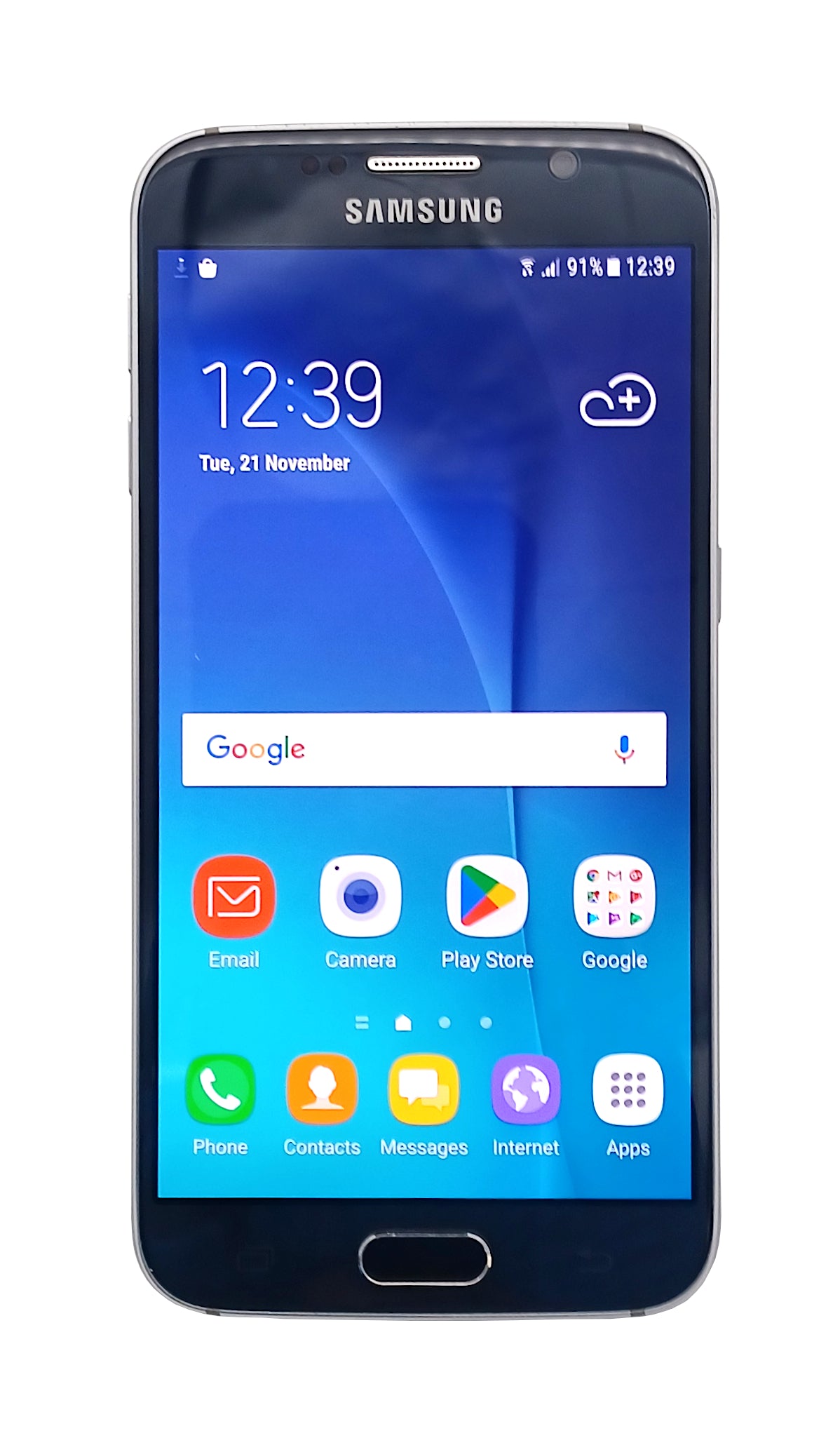Samsung Galaxy S6 Smartphone, 32GB, Vodafone, Black, SM-G920F