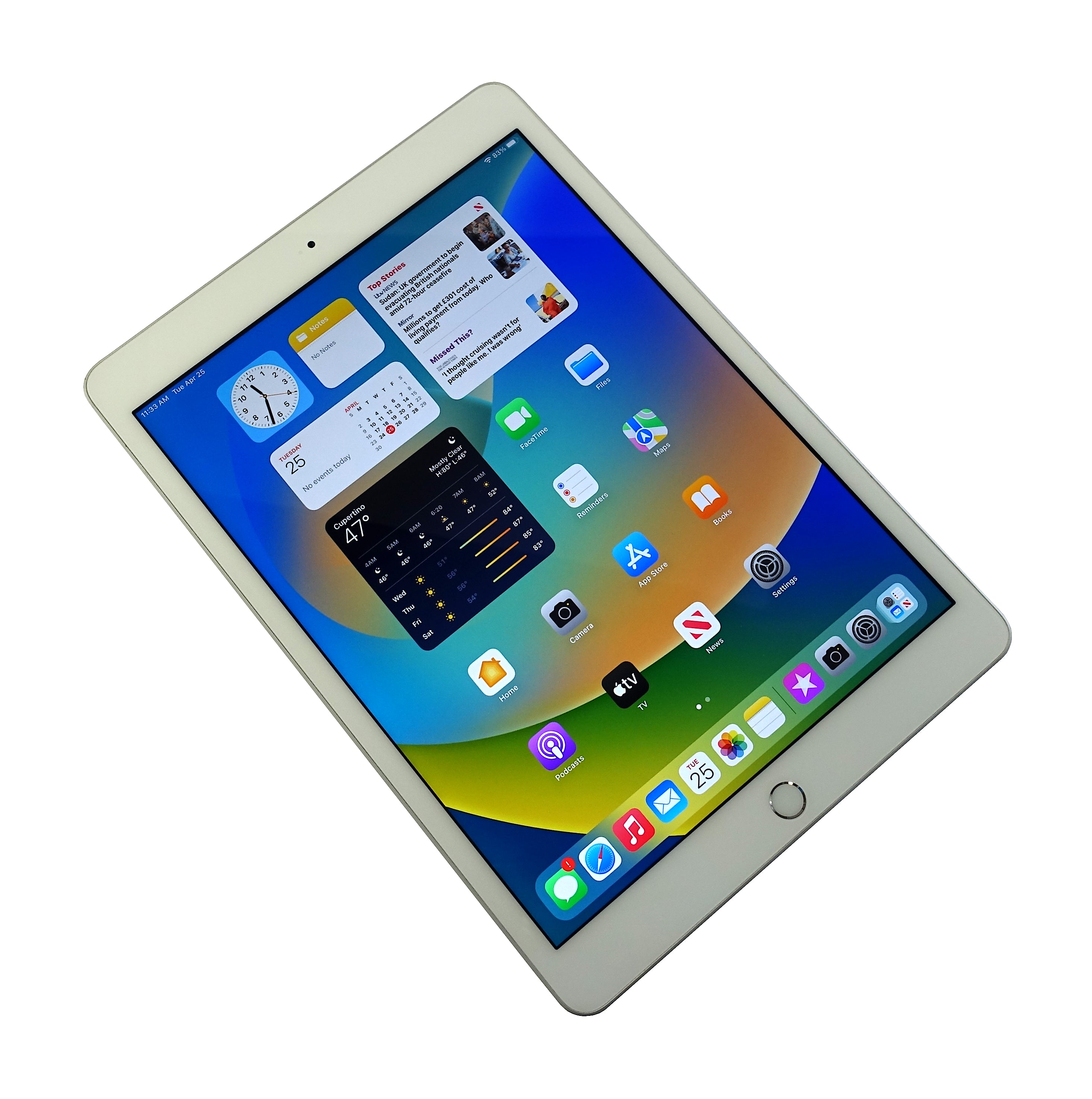 Apple iPad 8th Generation 10.2" Tablet, A2270, 32GB, WiFi, Silver
