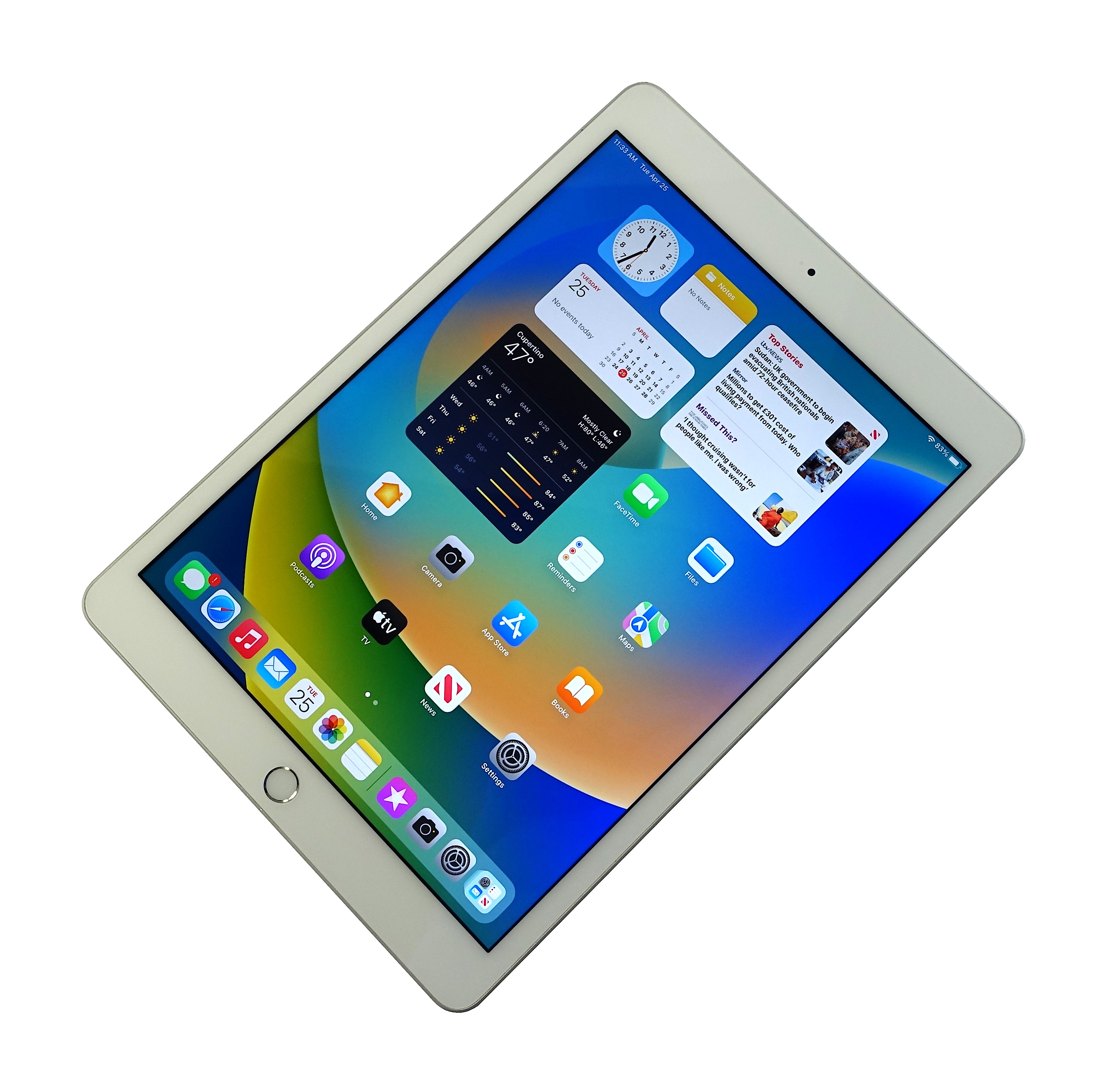 Apple iPad 8th Generation 10.2" Tablet, A2270, 32GB, WiFi, Silver