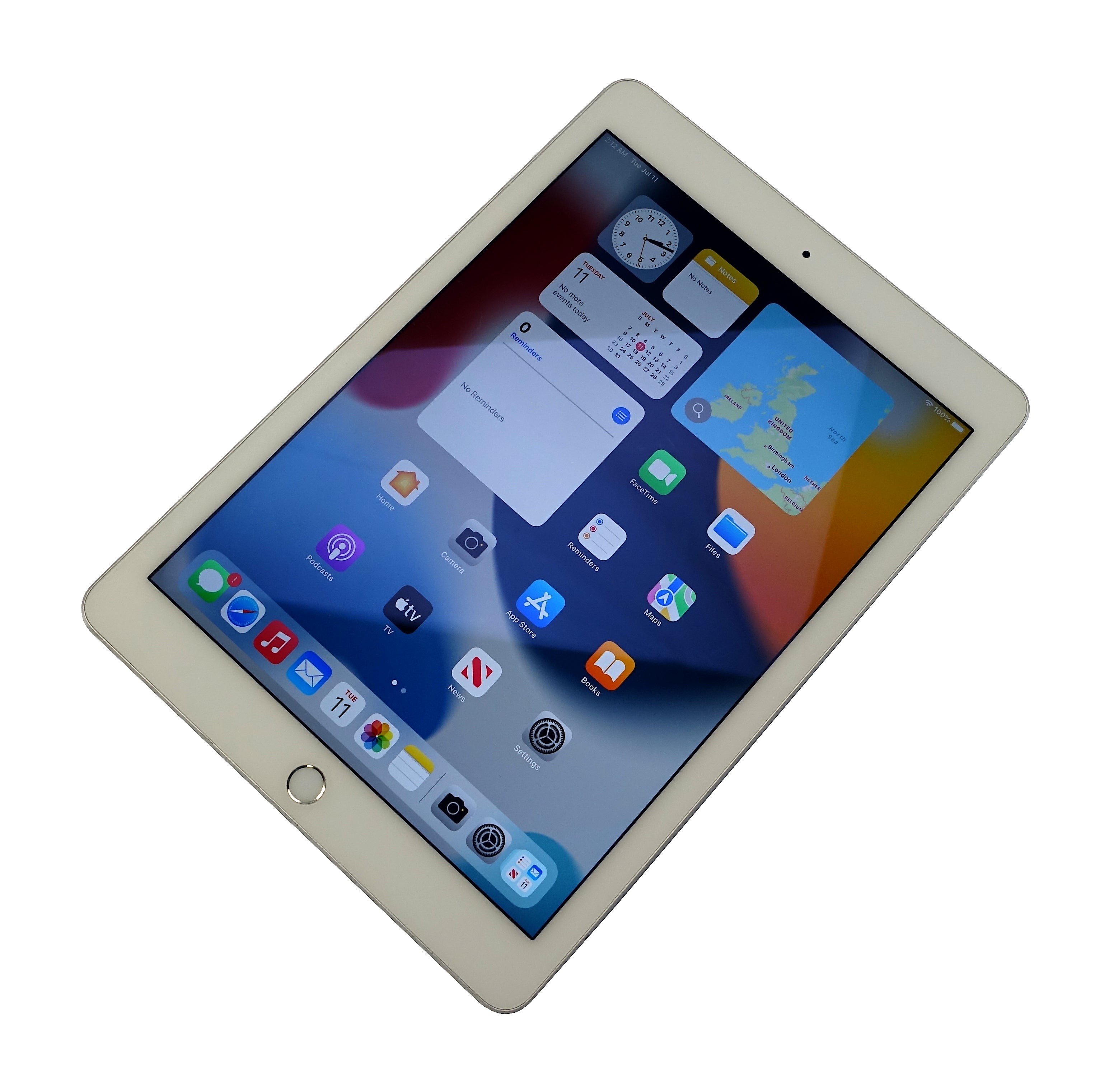Apple iPad Air 2 Tablet, 16GB, WiFi, Silver, A1566
