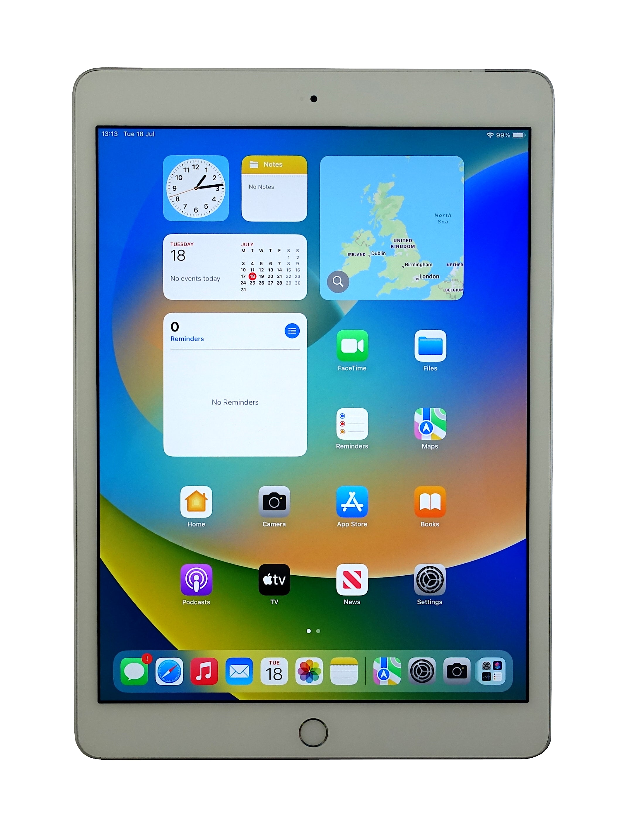 Apple iPad 7th Generation Tablet, 32GB, WiFi + GSM, Silver, A2198