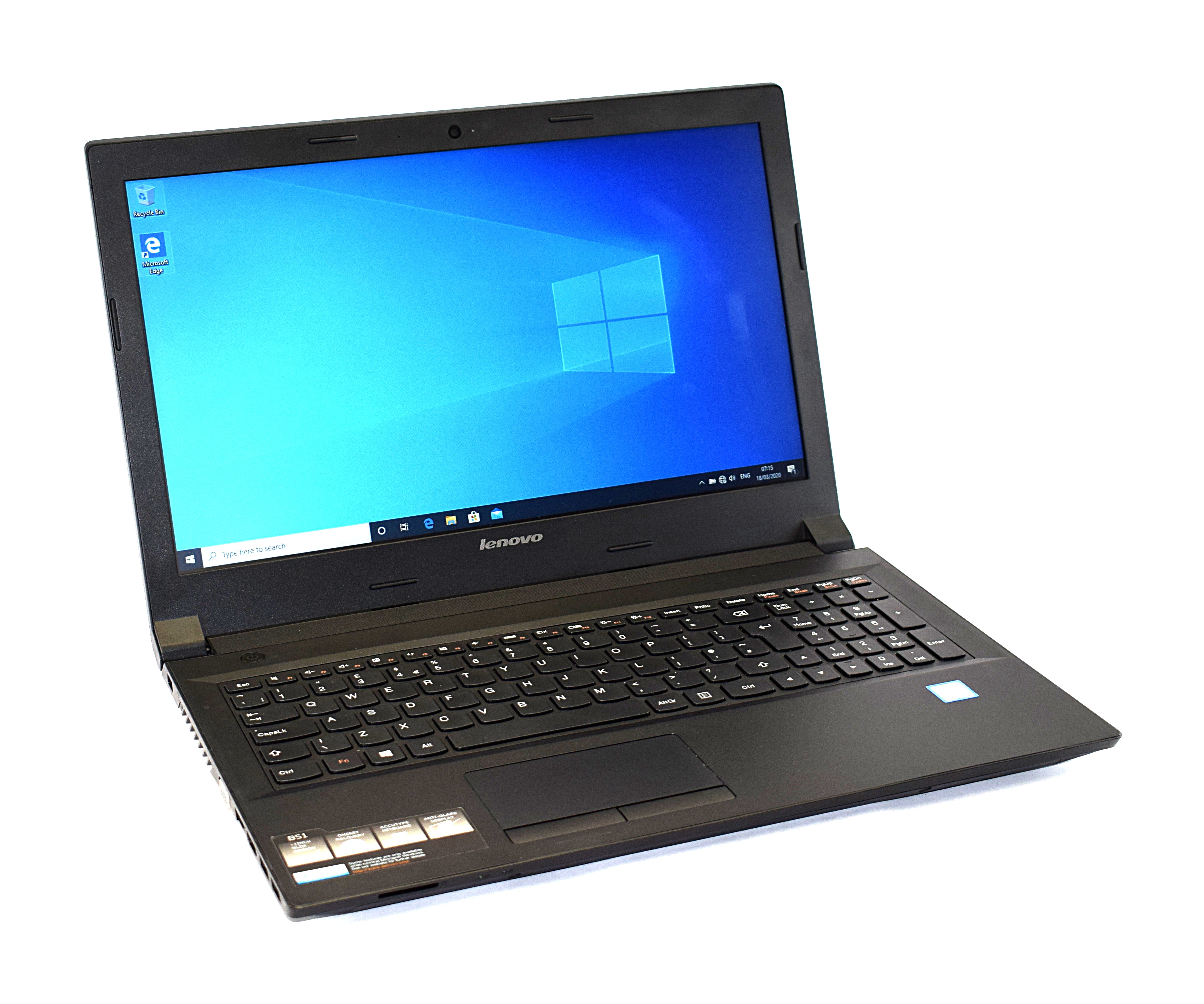 Lenovo B51-80 Laptop, 15.6" Intel Core i5, 8GB RAM, 250GB SSD