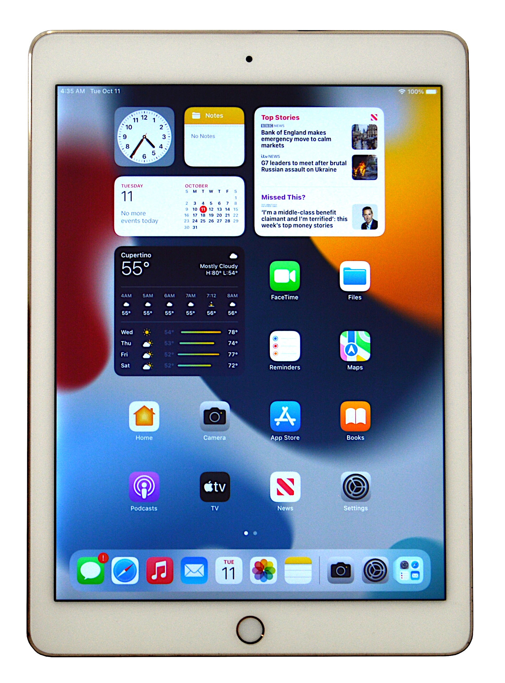 Apple iPad Air 2 Tablet, 64GB, WiFi, A1566, Gold