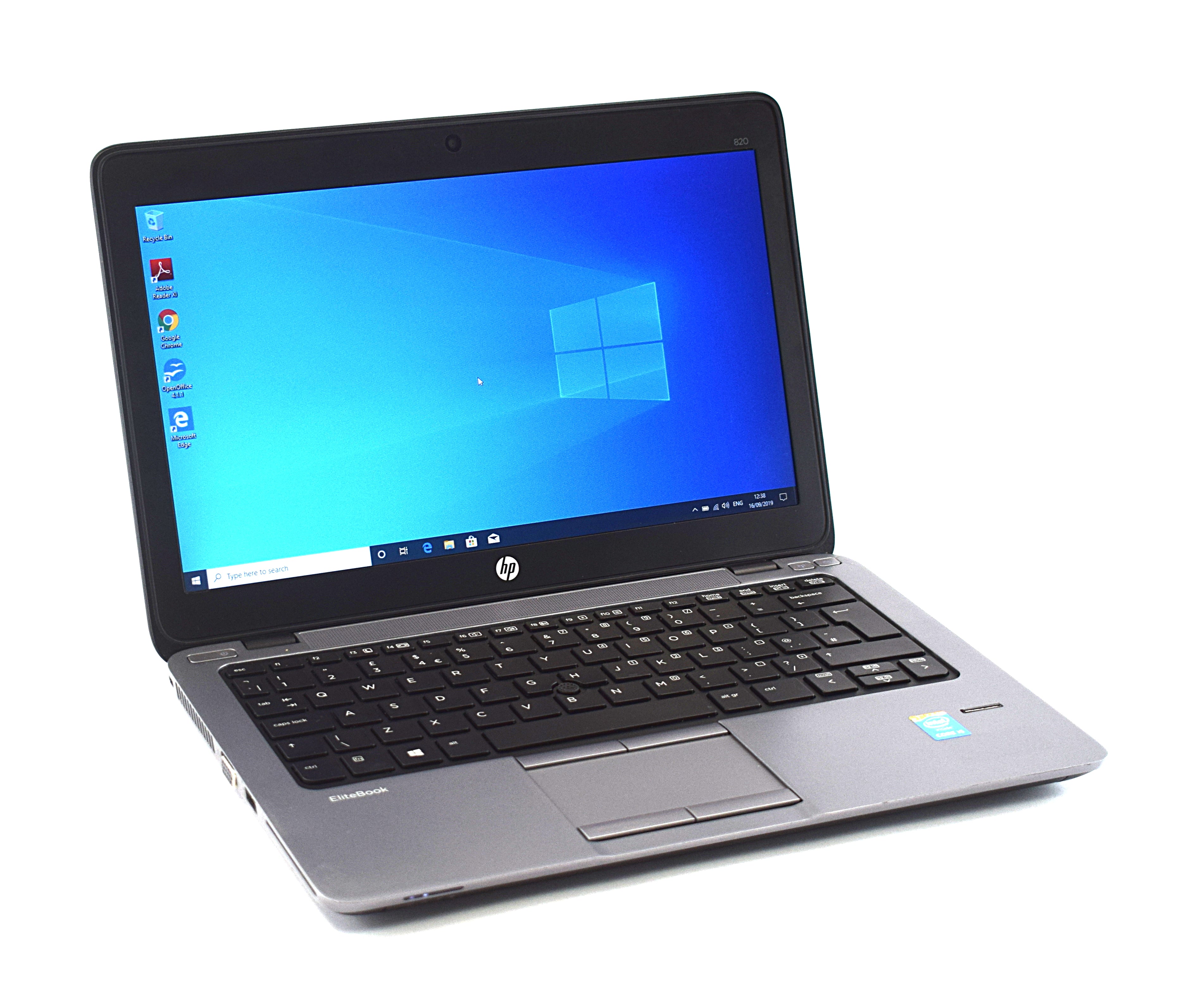 HP EliteBook 820 G1 Laptop, 12" Intel Core i5, 8GB RAM, 256GB SSD