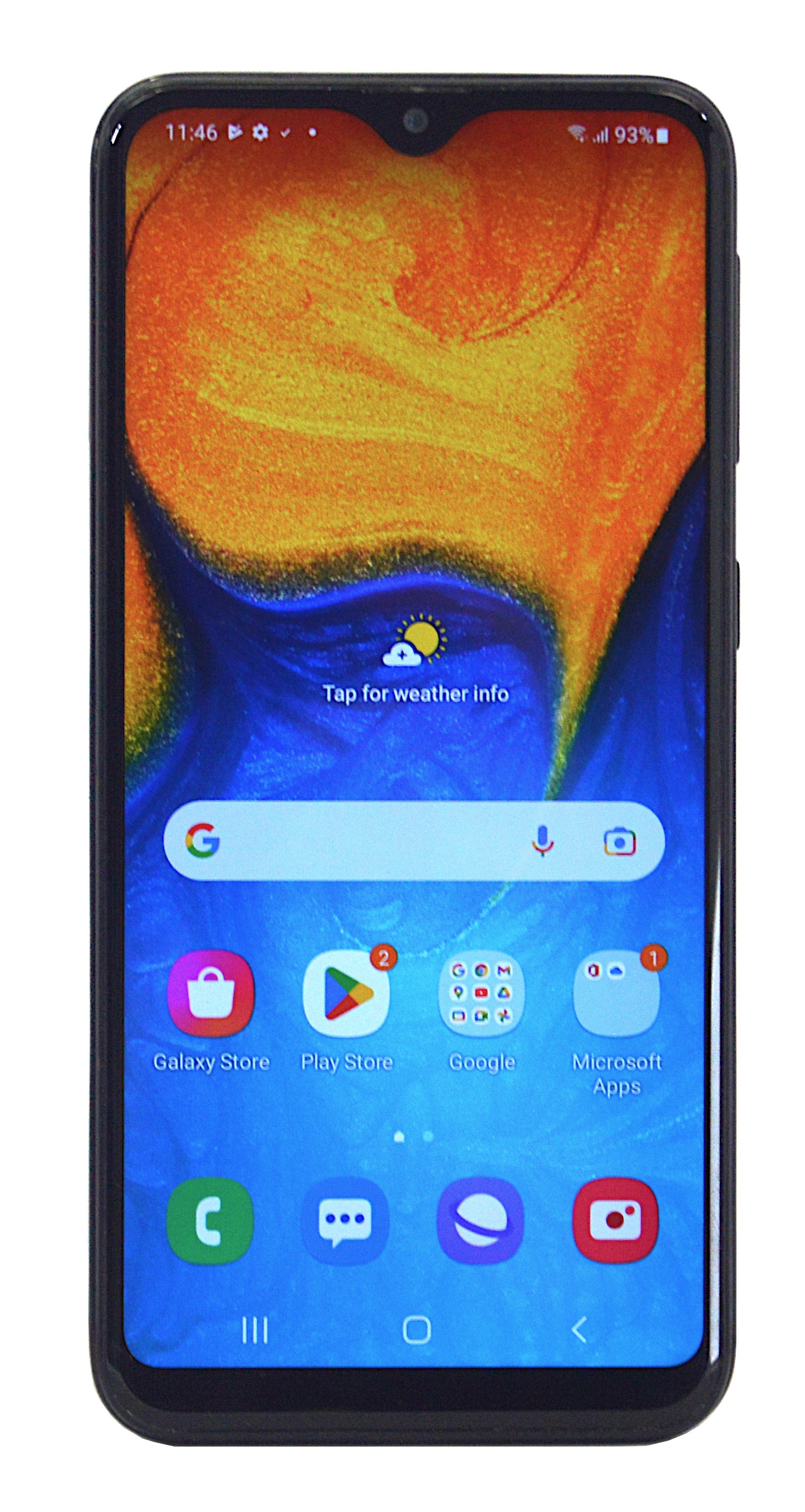Samsung Galaxy A20e Smartphone, 32GB, Dual Sim, Vodafone, Black, SM-A202F/DS