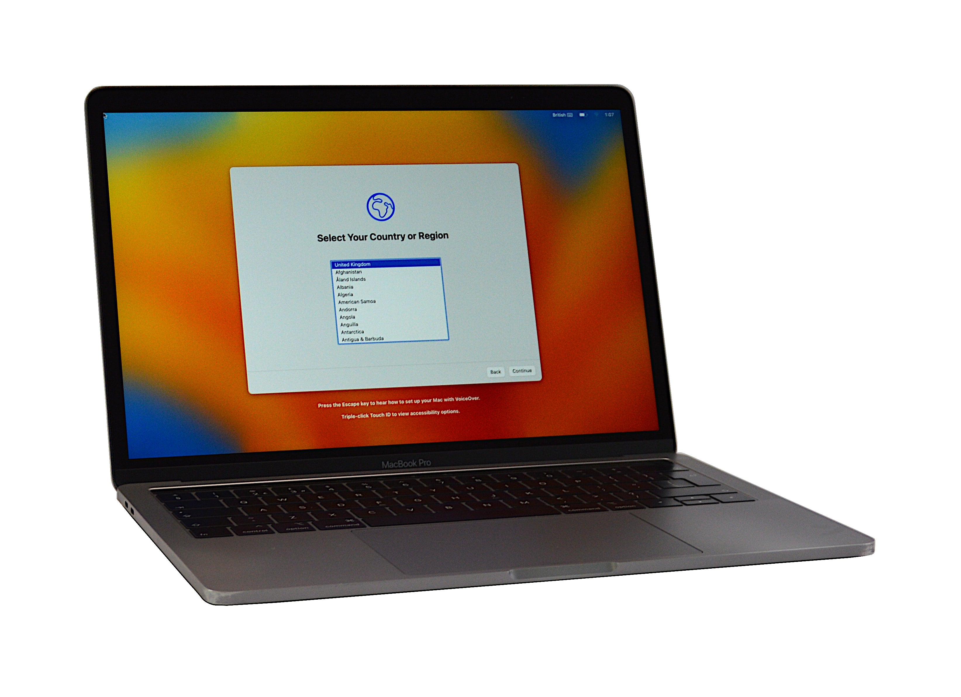 Apple MacBook Pro 2019 Laptop, 13.3" Intel® Core™ i5, 8GB RAM, 256GB SSD, A2159