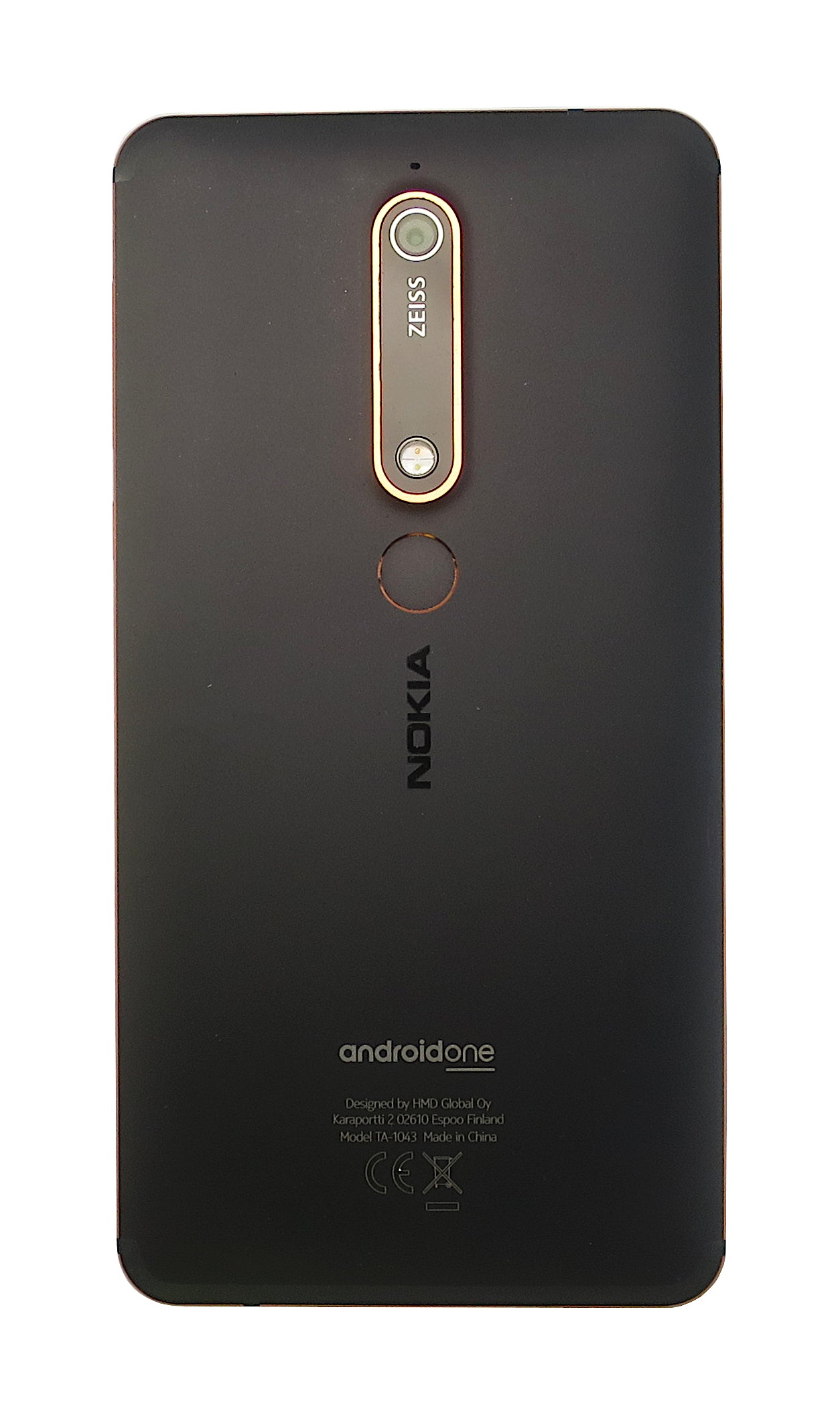 Nokia 6.1 Smartphone, 32GB, Network Unlocked, Black Copper, TA-1050