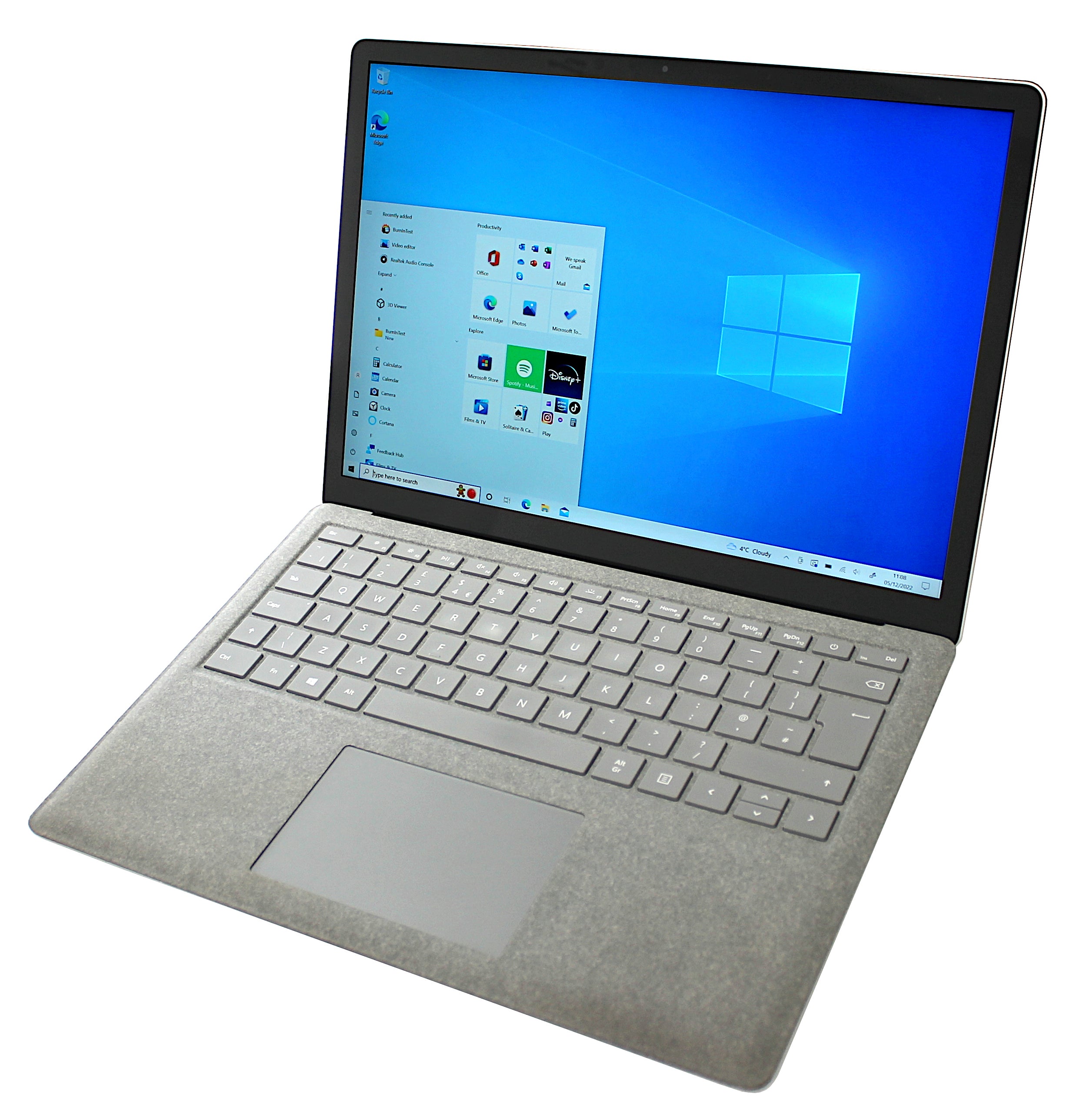 Microsoft Surface Laptop, 13" Core i5 7th Gen, 4GB RAM, 128GB eMMC