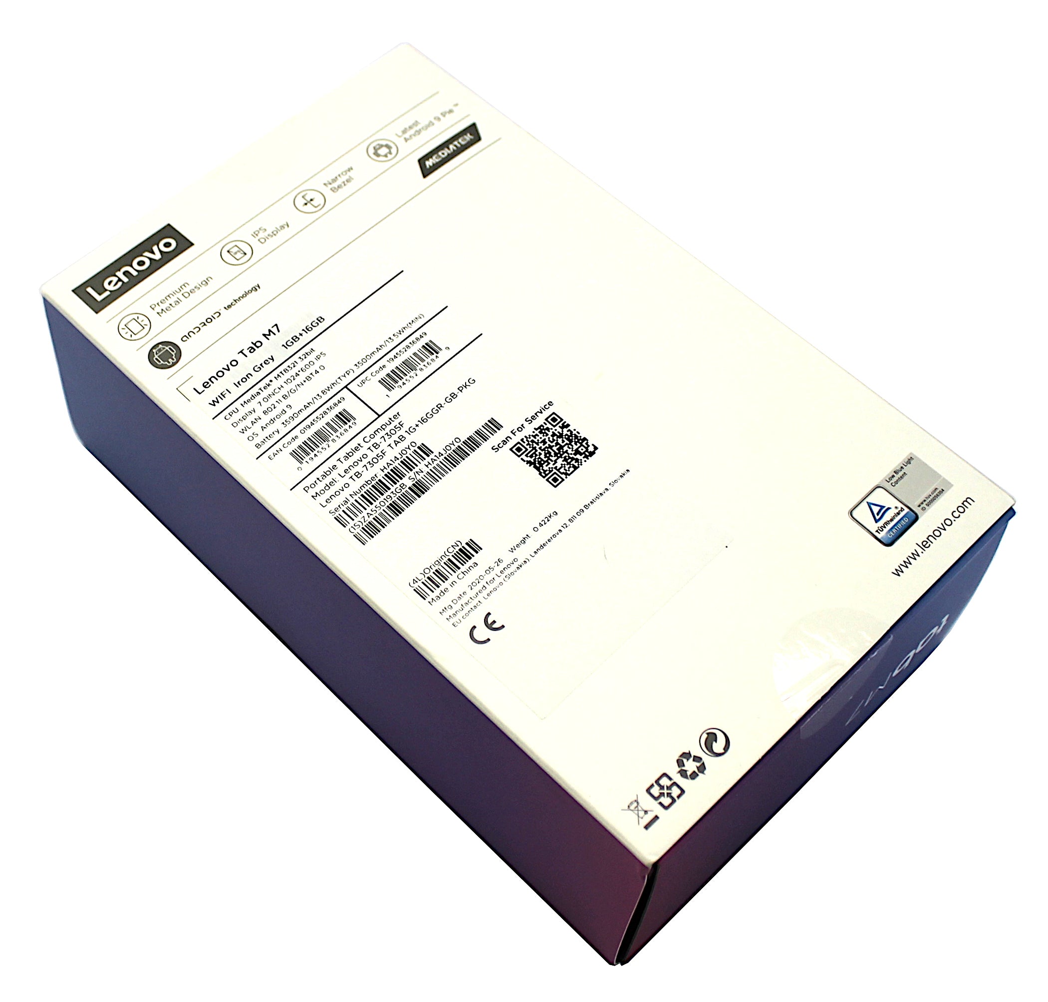 Lenovo Tab M7 Tablet, 16GB, WiFi, Grey, TB-7305F
