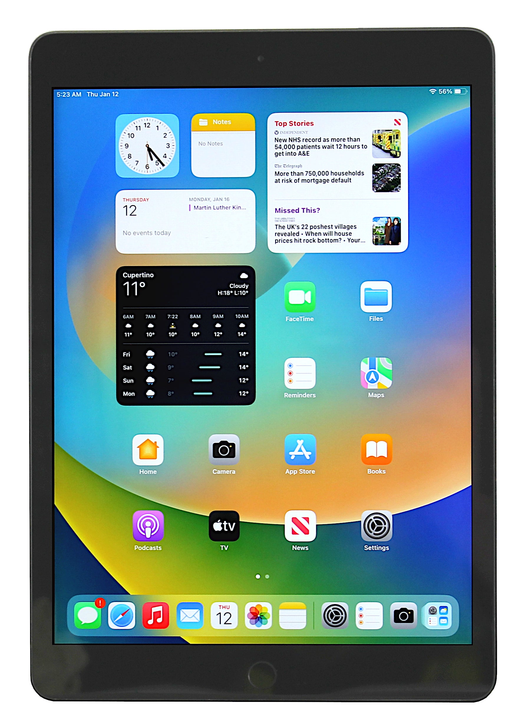 Apple iPad 7th Generation Tablet, 32GB, WiFi, Space Grey, A2197