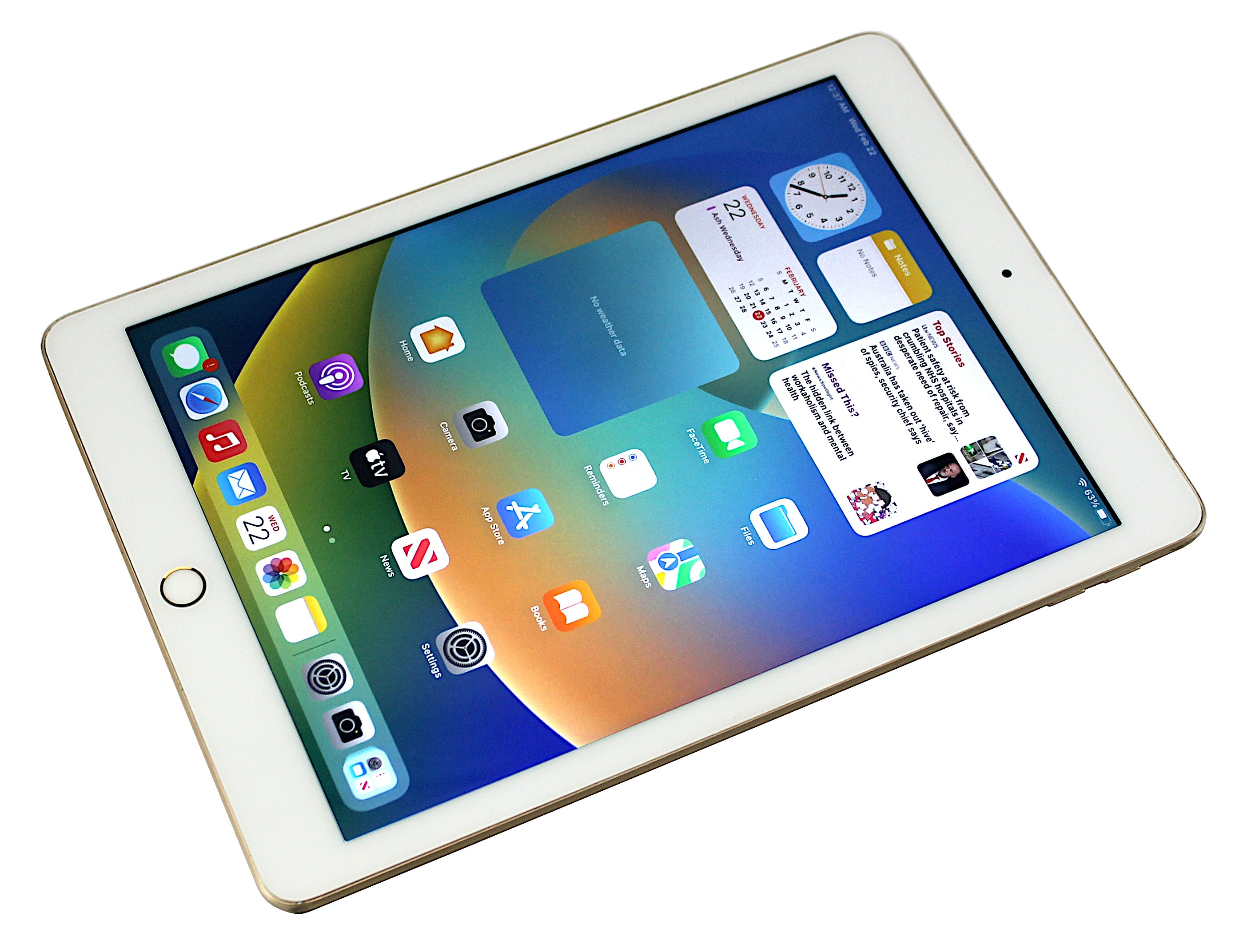 Apple iPad 5th Generation Tablet, 32GB, WiFi, Gold, A1822
