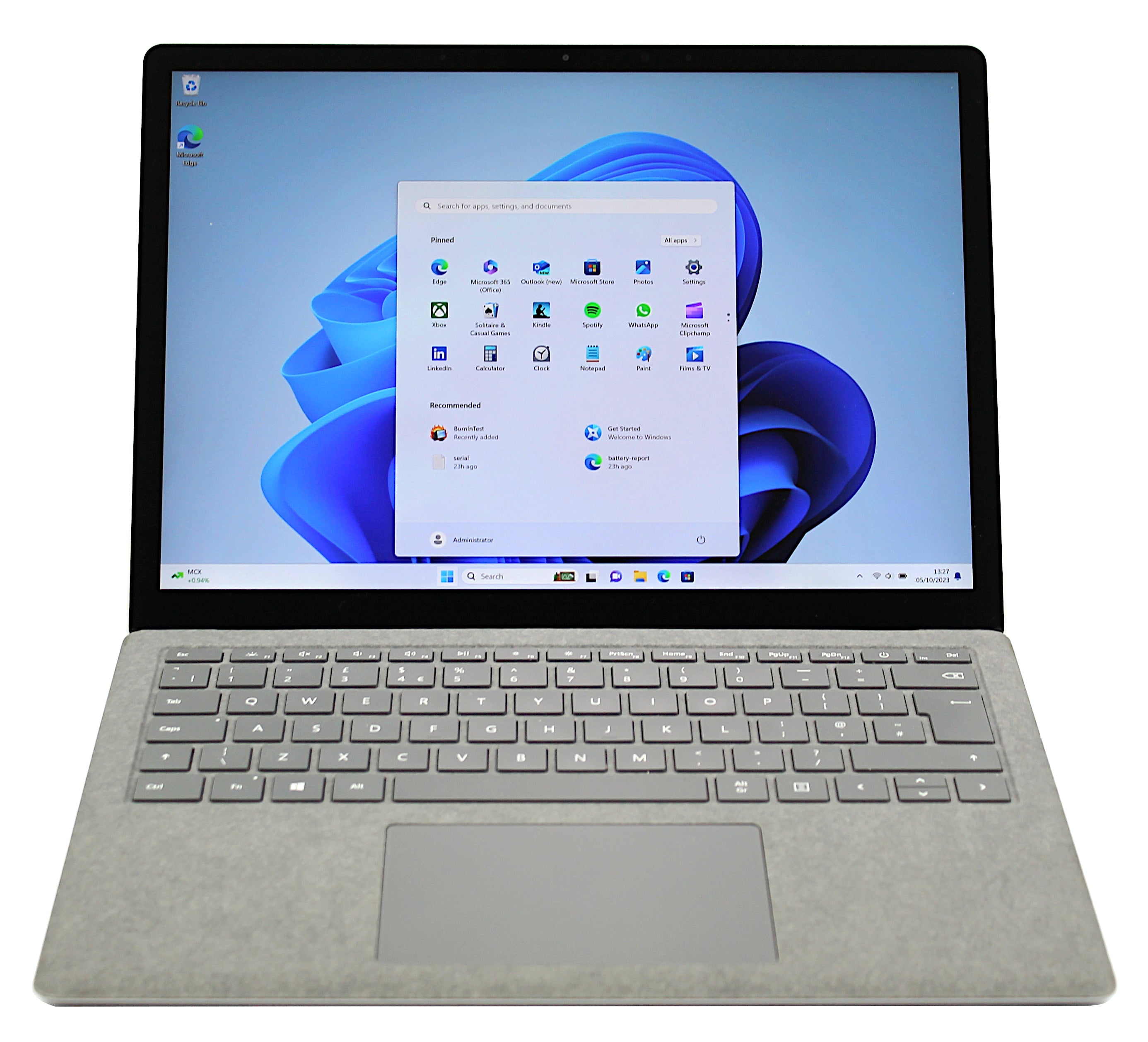 Microsoft Surface Laptop 3, 13.5" i5 10th Gen, 8GB RAM, 256GB SSD