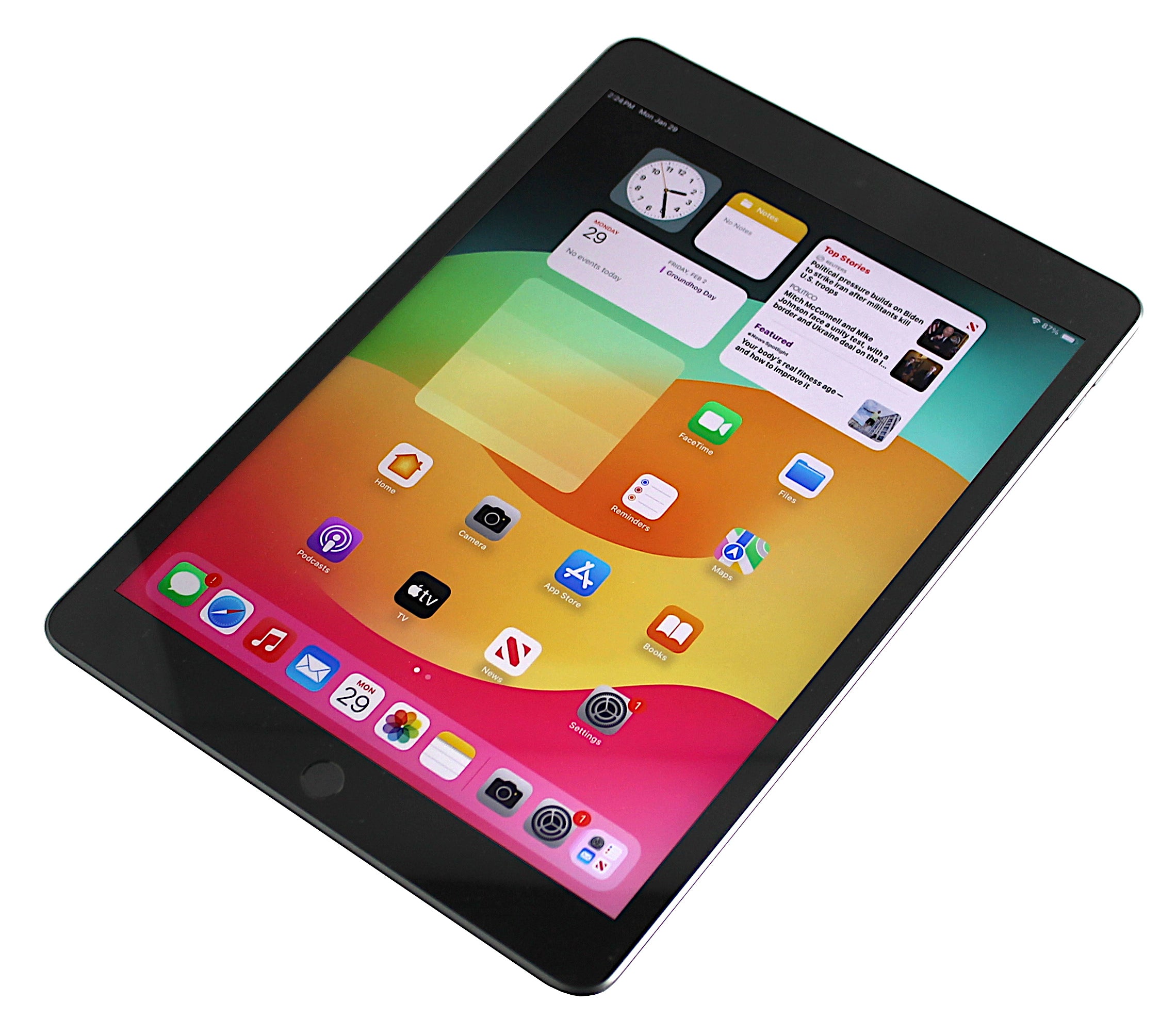 Apple iPad 9th Generation Tablet, 64GB, WiFi + Cellular, Space Grey, A2604