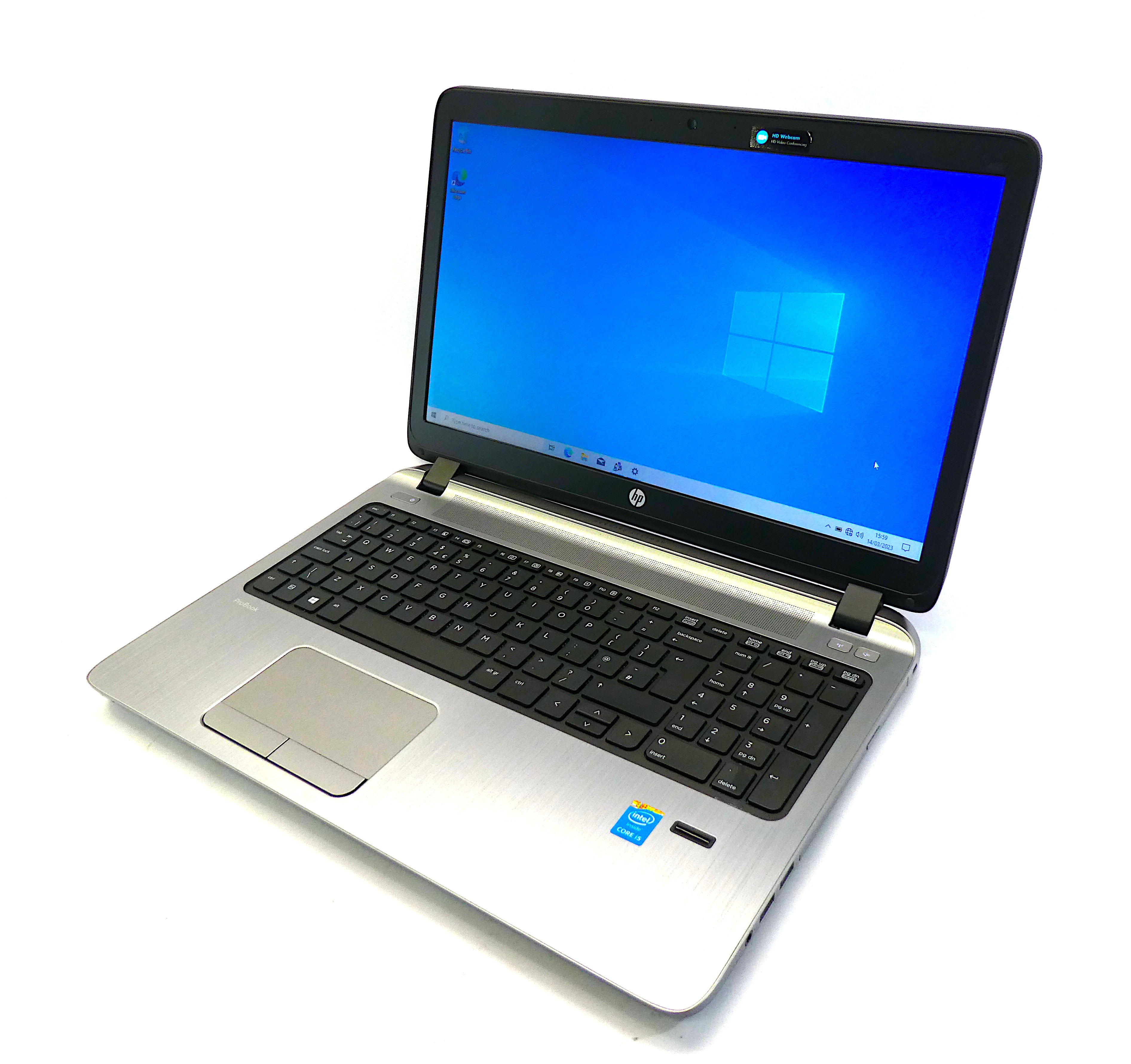 HP ProBook 450 G2 Laptop, 15.5" Core i5 5th Gen, 8GB RAM, 256GB SSD